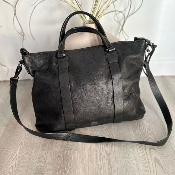 Kooba Joshua Leather Satchel Bag, Black - Picture 2 of 8